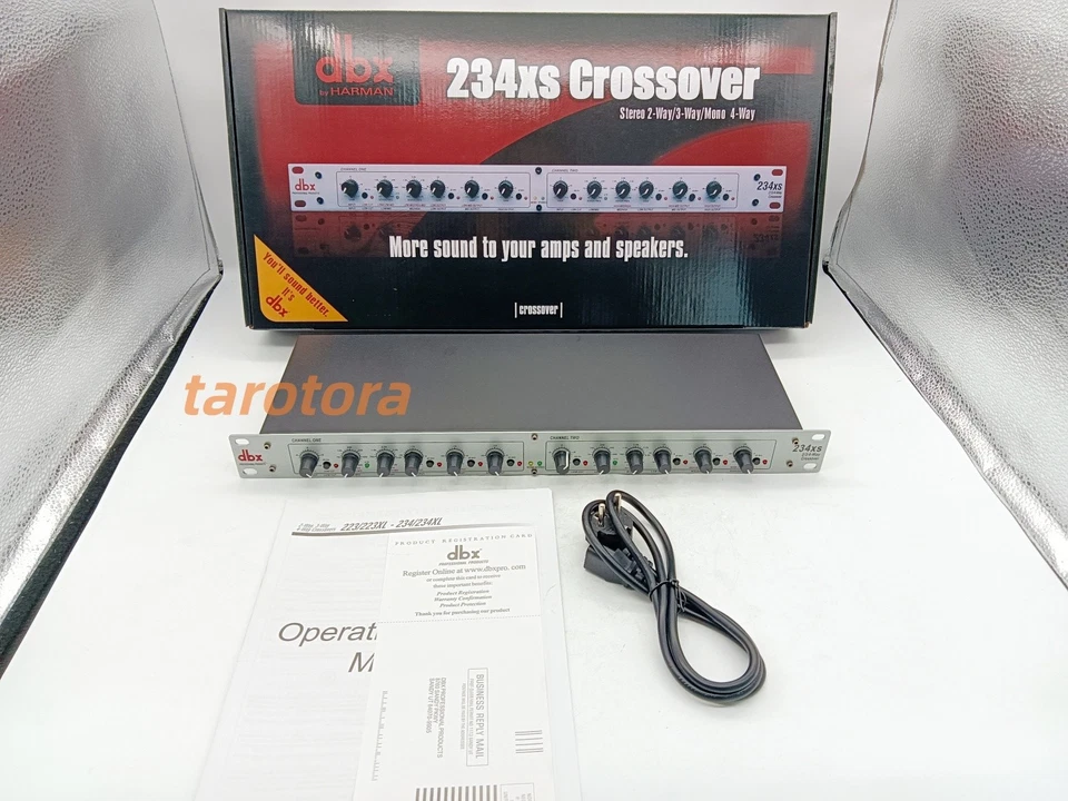 234xs dbx Estéreo 2/3 Vías/Mono 4 Vías Crossover con XLR Mono Sum Subwoofer Sub Salida Foto 1 de 4