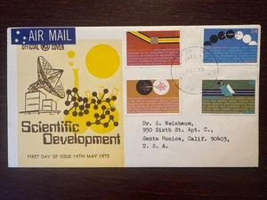 AUSTRALIA FDC COVER 1975 YEAR SCIENCE IMMUNOLOGY DNA HEALTH MEDICINE STAMPS - Picture 1 of 1