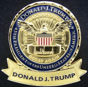 POTUS Donald J Trump 45th President of the United States Challenge Coin - Bild 1 von 7