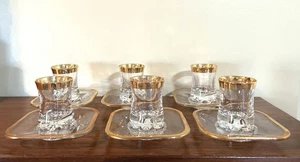 Republic Airlines Memorabilia SELTENES Sammlerstück Goldrand Schnapsglas Set NEUWERTIG! - Bild 1 von 9