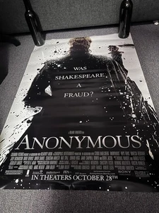 ANONYMOUS MOVIE POSTER DS 27x40 ORIGINAL SHAKESPEARE - Picture 1 of 1