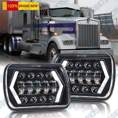 Квадратная светодиодная гало-фара для International Harvester 9900 9200 9400i 4700 7x6 дюймов - Изображение 1 из 4