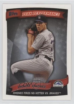 2010 Topps Update Peak Performance Ubaldo Jimenez #PP-108 - Image 1 of 2