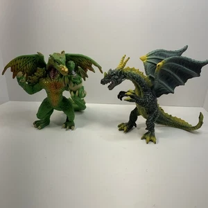 Lote de 2 figuras Papo & Toy Major Dragon “Dragón del Bosque” + “Dragón Oscuro” - Imagen 1 de 11