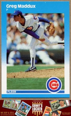 Actualización Fleer 1987 Greg Maddux U-68 Chicago Cubs Foto 1 de 2