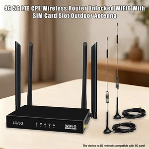 WiFi 6 4G 5G Mobile Router Mit 2 Externe Antennen LTE Modem EU Version ED123 - Picture 1 of 11