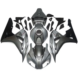 Gray Black ABS Fairing Kit Cowl For Honda CBR1000RR 2006 2007 Motor Bodywork Set - Picture 1 of 9