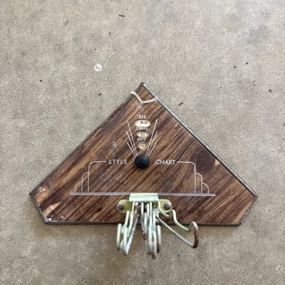 Vintage Tie Rack with Dial-a-Match Color Coordinator Deco Tie Valet Rack - Image 1 of 4