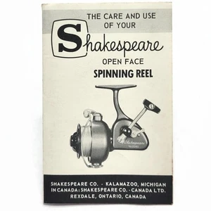 Vintage 1964 Shakespeare 2062 Open Face Spinning Angelrolle Teile Katalog Buch - Bild 1 von 6