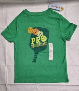 Boys' Short Sleeve 'Pro Pickleballer' Graphic T-Shirt - Cat & Jack Green Small - Picture 1 of 4