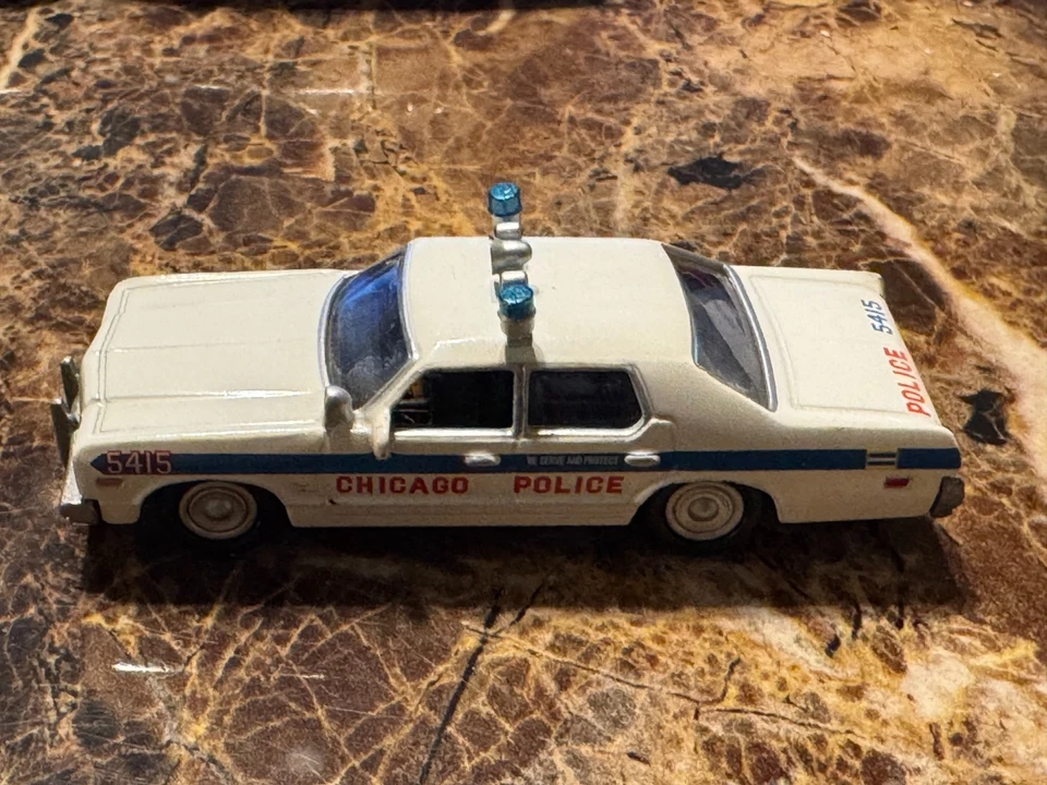 Johnny Lightning Custom Chicago Police Patrol Car Plymouth  - Image 1 of 1