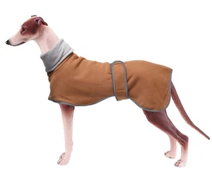 Greyhound Cosy Fleece Jumper,Dog Winter Coat with Warm Fleece Lining,Outdoor ... - Picture 1 of 7