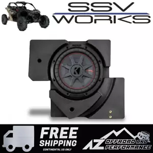 SSV Works Underseat Passenger Side 10" Kicker Sub Enclosure for 17-25 Can Am X3 - Bild 1 von 5