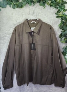 [631] NUEVA Chaqueta Michael Brandon Talla XL Marrón Topo Forrada con Cremallera Completa - Imagen 1 de 11