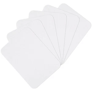 6Pcs Iron on Patches for Clothing Repair 3"x4-1/4" Fabric Patch Cotton White - Picture 1 of 6