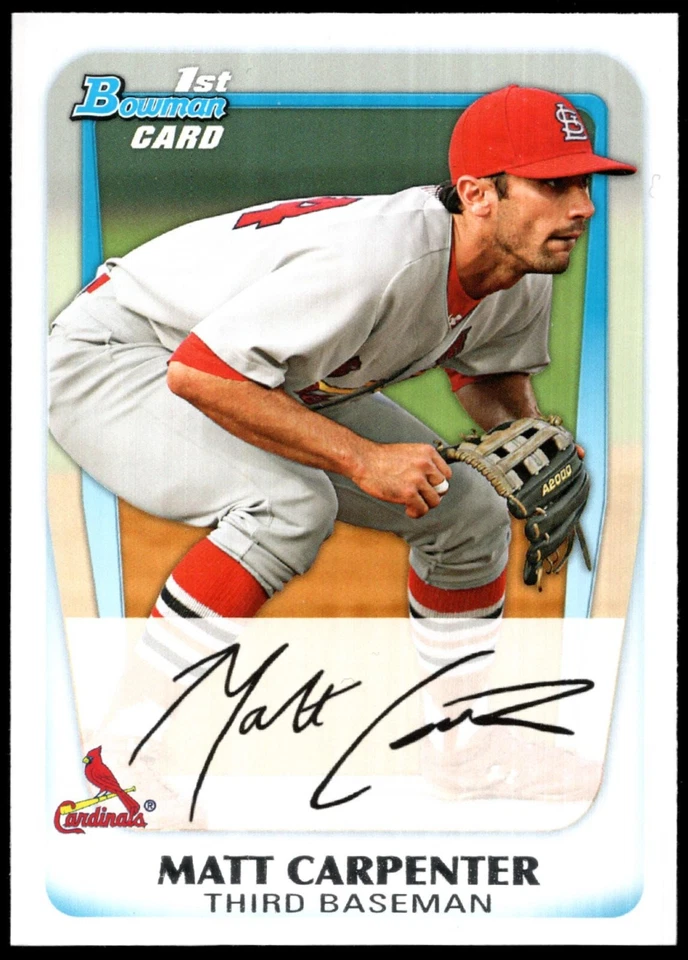 2011 Bowman MATT CARPENTER "1ST BOWMAN"  Paper Prospect RC Rookie Card #BP66 - Image 1 of 1