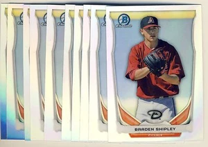 (30) 2014 Bowman Cromo Draft Refractor BRADEN SHIPLEY Novato LOTE Diamondback 17 - Imagen 1 de 1