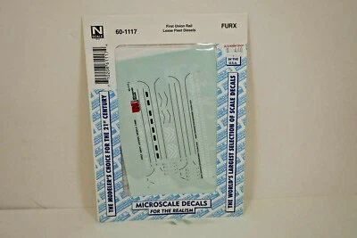 NOS Microscale FIRST UNION RAIL LEASE FLEET DIESELS N Scale Decals - 60-1117 - Image 1 of 2
