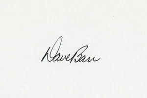 PGA Golf Great Dave Barr (Canadian Golf Hall of Fame) & his autograph - Picture 1 of 1