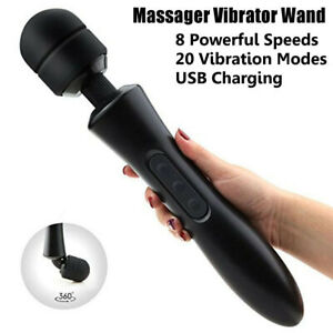Handheld Massager Wand Vibrating Massage Magic Full Body Therapy Motor 20 Mode