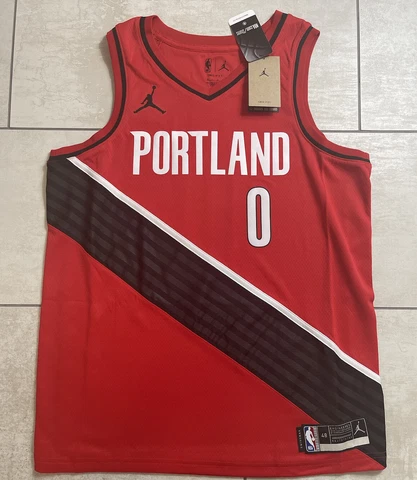 Damian Lillard NBA Swingman Jersey Portland Trailblazers Nike Jordan Sz 48 Large Cover