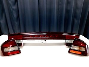 Subaru Legacy BE5 RS Genuine Taillights Rear Lamps With Rear Finish Panel JDM