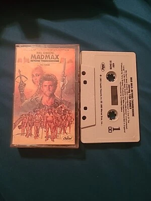 Mad Max Beyond Thunderdome Soundtrack 1985 Cassette Tina Turner XDR Capitol Foto 1 de 4