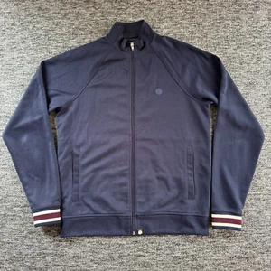 Pretty Green Jacket Mens Size Medium Navy Bomber Track Mods Terraces Retro - Picture 1 of 9