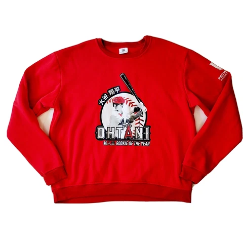 Shohei Ohtani Rookie Of The Year Anaheim Angels MLB  Red Men’s Sweater Size XL Cover