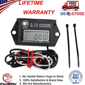 Waterproof Tiny Tach Digital Hour Meter Tachometer Resettable Job Timer Kohler - Picture 1 of 12