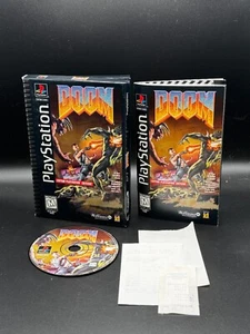 Doom Sony PlayStation PS1 Longbox CIB Complete W/ Reg Card Authentic - Picture 1 of 9