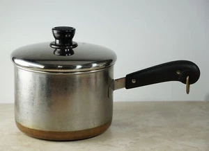 Vintage Revere Ware 2 1/2 - 3 Quart vor 1968 Soßenpfanne - Prozess Patent Kupfer - Bild 1 von 6