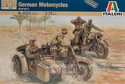 1:72 Italeri GERMAN MOTORBIKES WW II KIT 1:35 IT6121 Modellino