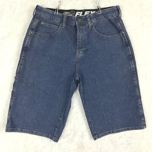 Dickies Mens Carpenter Shorts Flex Blue Denim Utility Medium Wash Workwear 30 - Picture 1 of 9
