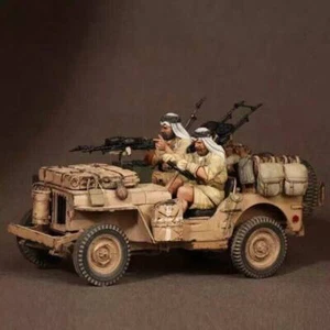 Kit modelo resina 1/35 2 piezas soldados británicos de la Patrulla del Desierto (sin coche) Segunda Guerra Mundial sin pintar - Imagen 1 de 4