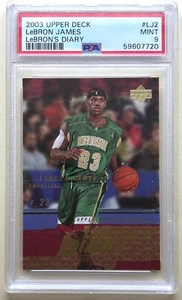 2003-04 UPPER DECK LEBRON JAMES LEBRON'S DIARY #LJ2 PSA 9 MINT 59607720 - Picture 1 of 2
