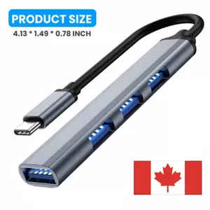 Adapter USB C HUB Type C 4 Port High Speed Multi USB Splitter PC Laptop Macboo я - Picture 1 of 10