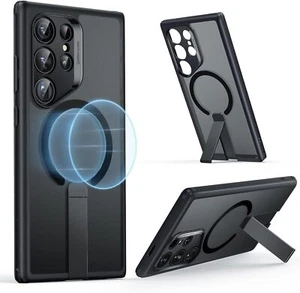 ESR for Samsung Galaxy S24 Ultra Magsafe Phone Case Kickstand Frosted Black - Picture 1 of 7