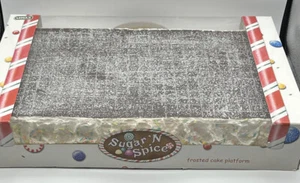 Lemax Sugar ‘N Spice Frosted Cake Platform Retired - Picture 1 of 5