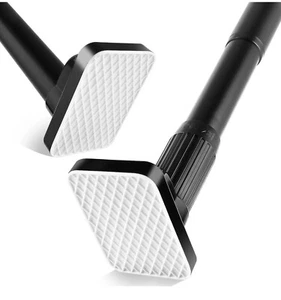 Barra Cortina Ducha, Extensible de 110-200cm Negra Telescópica - Imagen 1 de 6