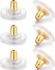 3Pairs 925 Sterling Silver Locking Earring Backs Replacements for Diamond Studs, - Picture 1 of 12