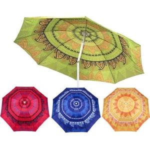 1.9M Garden Parasol Mandala Umbrella Tilt Outdoor Sun Shade Canopy Outdoor Patio - Picture 1 of 21
