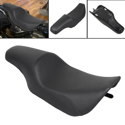 Black Driver Rear Two-Up Seat For Harley Road King Street Glide FLHX 2006-2007 Foto 1 de 4