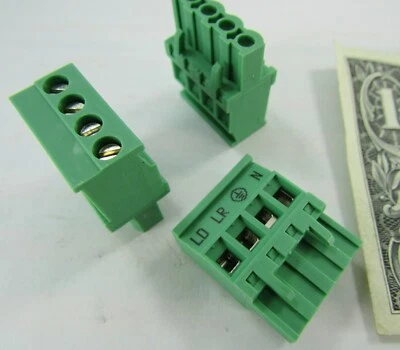 10 Phoenix Contact 4-Position Combicon 2,5, 90 Deg. Female Connector MVSTBR 5.08 - Image 1 of 4