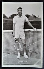 MULLOY, GARDNAR 1940’s ORIGINAL WIMBLEDON PHOTOGRAPHIC TENNIS POSTCARD