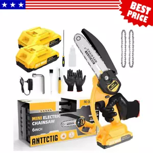 Cordless Chainsaw for DeWALT 20V Max Battery 6-Inch Hand-held Mini Pruning Saw - Picture 1 of 17