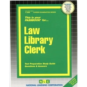 NEW Law Library Clerk Exam Practice Passbook Upcoming Civil Test - Picture 1 of 1