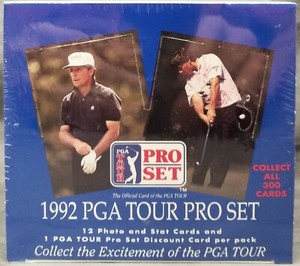 VINTAGE 1992 PGA Tour Pro Set Golf Wax Box Sealed 36 Packs - Factory Sealed