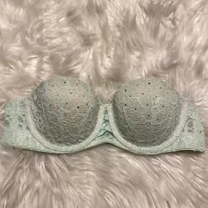 Victoria’s Secret 32B Bra Green Dream Angels Multi-Way Underwire Back Closure - Picture 1 of 7