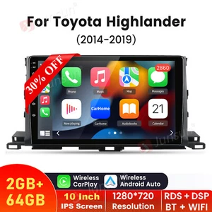 2+64G Android 13 CarPlay Car Stereo Radio For Toyota Highlander 2014-19 GPS WIFI - Bild 1 von 17